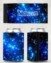 Stars Personalised With or Without Name Stubby Holder Can Cooler