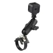 RAM Yoke Rail Clamp Mount with GoPro Camera Adapter - Fits Other Action Cams Too