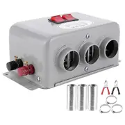 12V 800W Windshield Defroster 3 Hole Vehicle Electric Demister Low Noise Warmer Fast 2 in 1 Heating Cooling Dryer Grey