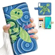 ( For Vivo Y01 ) Wallet Flip Case Cover AJ23922 Aboriginal Turtle