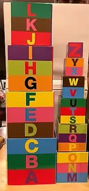 ALPHABET NESTING & STACKING BLOCKS # 2782~ Melissa and Doug NEW
