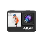 4K Dual Screen Action Camera – 16MP CMOS Sensor, 170° Wide Angle, Waterproof, WiFi
