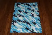 New Blue Camo Print #3 Fleece Dog Cat Pet Carrier Crate Pad FREE S/H! Help BCR!