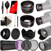 Complete Filter and Lens Hood Set for Nikon AF-S 18-55mm and 55-200mm VR Lenses