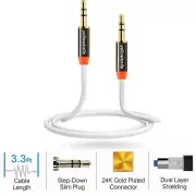 3.5mm Jack Aux Audio Cable Gold Plated Male to Male For Beats Speaker - 3ft 6ft