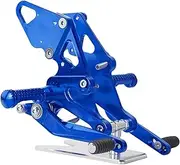 Motorcycle Adjustable Rear Set Rearsets Footrest, for YAMAHA, MT07 FZ07 MT FZ 07 2013 14 2015 2016 2017 2018 2019 2020 Motorcycle Rider Pegs(Blue)