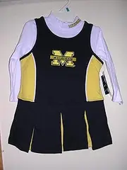 NCAA Michigan Wolverines Cheerleader Dress Infant Girls'