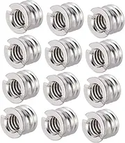 Kisangel 20 Pcs Microphone Clip Connecting Screw Adapter for Mic Stand Lightweight Compact Design for Audio Equipment Replacement for Broken Screws