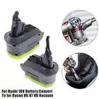 Battery Adapter Power Supply for Ryobi 18V Li-ion Convert to For Dyson V6/V7/V8