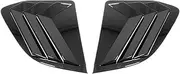 ABS Car Side Vent Window Louvers Rear Quarter Spoiler Panel Sun Shade Compatible for Toyota Corolla Cross 2021-2023 Exterior Accessories(Black)