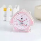 House Shape Desktop Mute Clock Easy to Carry Student Alarm Clock Bedside