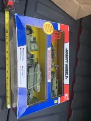 MIGHTY WHEELS MULITARY ARMY VEHICLE PLAYSET. TANKS , HELICOPTER, SEMI, SUV NEW