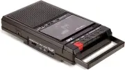 QFX RETRO-39 Shoebox Tape Recorder with USB Player Cassette Player-Au