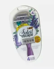 Womens Soleil Escape Disposable Razors Blades 4 Blaeds 4ct