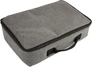 Projector Bag Heavy Duty Portable Carrying Case with Sturdy Handle Gray for Travel
