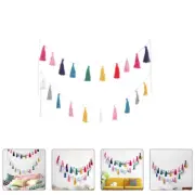 2 Pcs Colorful Tassels Relaxing Garland Bedroom Decoration Baby