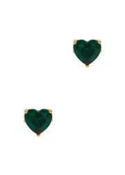 Kate Spade New York My Love Gold-plated Stud Earrings - Green ONE SIZE