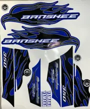 Yamaha Banshee 350 Blue Edition. Custom Design. Full Graphics Decals