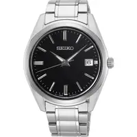 在飛比找PChome24h購物優惠-SEIKO 精工 CS 時尚石英手錶-黑x銀/39mm 6N