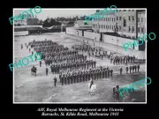 OLD 8x6 HISTORIC PHOTO OF AIF ROYAL MELBOURNE REGIMENT VICTORIA BARRACKS 1941