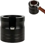 watchget Coffee Portafilter Holder, Espresso Tamping Station Aluminum Alloy Espresso Tamper Stand for Most 58mm Coffee Portafilters with Non-Slip Base