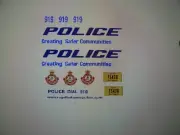 Bahamas Royal Police Patrol Car Decals 1:64 two for one money