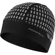 Ronhill Afterhours Running Beanie Black Thermal Reflective Run Breathable Hat