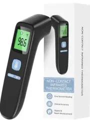 Thermometer Adults Kids Baby Digital Infrared Non-Contact Fever Alarm Memory LCD
