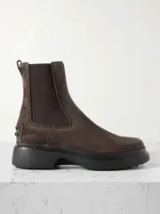 [Tod's] Tod's - Gomma Suede Chelsea Boots - Dark brown - IT42 IT 42 Brown