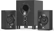 OROROW Bluetooth Computer Speakers with Subwoofer,Front Knob 18W Wireless PC Speakers,Support SD &USB&AUX&Bluetooth Play,Great for Party/Game/TV