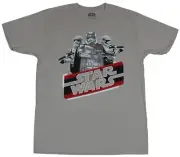 Star Wars Adult New T-Shirt - Captain Phasma & First Order Stormtoopers & Slant