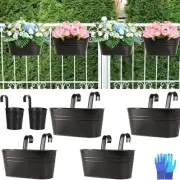 Balcony planters Railing Hanging planters for Outdoor Plant containers: for D...