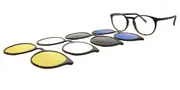 Round Clip-On Plastic Men's Glasses Online Tortoiseshell Size 48 - Lenses Included - Private Health Rebate - Blue Light Block - SmartBuy Collection