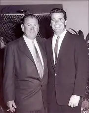 GEO. LOW SPORTSMAN PUTTER DESNR & JAMES GARNER~PALM SPRINGS PRO-AM~8X10 PHOTO*