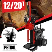 BBT 12/20 Ton Vertical/horizontal Wood Log splitter - 6.5hp Petrol Engine - 2-Year Warranty