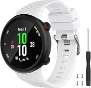 Watbro Compatible with Garmin Forerunner 45S Band, Soft Silicone Sport Replacement Watch Band, Fitness Strap Bracelet Wristband for Garmin Forerunner 45S Smartwatch