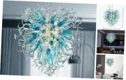 Contemporary Chandeliers Modern Hand Blown Glass Art Chandelier, Hanging