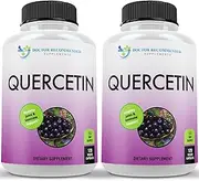 Quercetin 1000mg Per Serving - Vitamin Supplement to Support Cardiovascular Health, Immune Response and Anti-inflammatory, (Vegan | Non-GMO) (120 Veggie Capsules, Pack of 2)