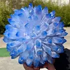 12.03LB New Find blue Phantom Quartz Crystal Cluster MineralSpecimenHealing