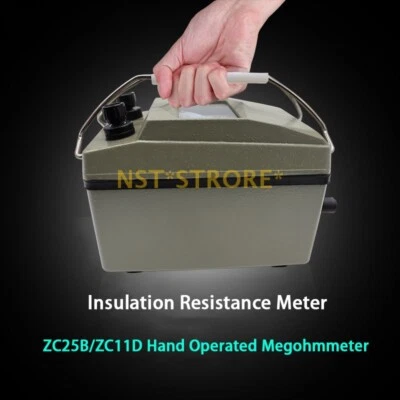 ZC25B/ZC11D Insulation Resistance Tester Brand New Hand Operated Megohmmeter
