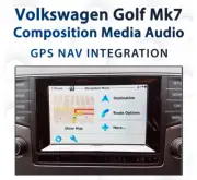 Volkswagen Mk7 Golf 2013-2017 GPS Navigation retrofit for Composition Media