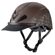 TROXEL DAKOTA HORSE HELMET WESTERN RIDING TURQUOISE PAISLEY MAXIMUM VENTED