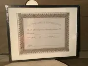 Certificate of Excellence Frame Document Wall Hanging Frame Display BLACK FRAME