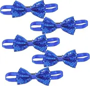 [SEWACC] Adjustable Sparkly Sequin Bow Ties for Graduation Stage Performances Daily Wear Stylish Glitter Bowtie Confidence Booster