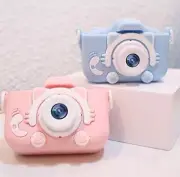 Small Children's digital camera Cartoon children's camera toy cat silicone cover