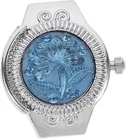 [BESTYASH] Ring Watch Male Rings Binary Watch Glow Flip Watch Ring Doorbell Pocket Wrist Silver Pocket Watch Gold Ring Watch for Watch Strap Zinc Alloy White