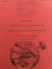 Hamilton model 22 Ship Chronometer Repair Manual (on thumb drive in pdf format)