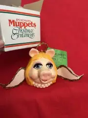 Miss PIGGY ORNAMENT Angel Head 1981 SIGMA New W Box Jim Henson