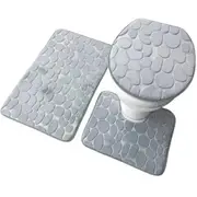 NNETM 3pcs Ultra Soft Bathroom Rugs Bliss