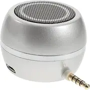 Happyyami Speaker Compact Aux Input USB Rechargeable Desktop Accessory Stylish Design with High Strength Protection for Laptop Use
